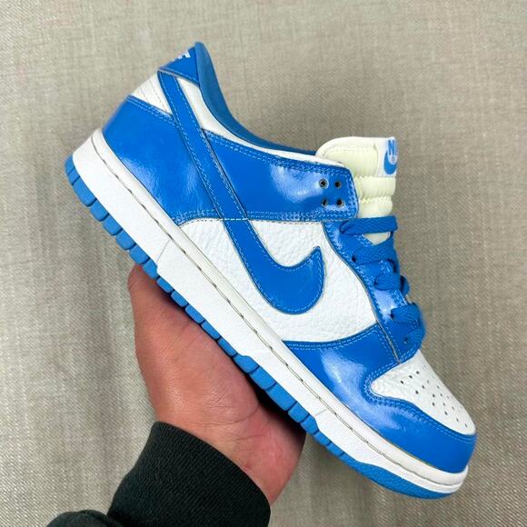 2001 Nike Dunk Low Patent Leather UNC